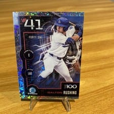 2025 Bowman Bowman Scouts Top 100 Dalton Rushing #BTP-41 card