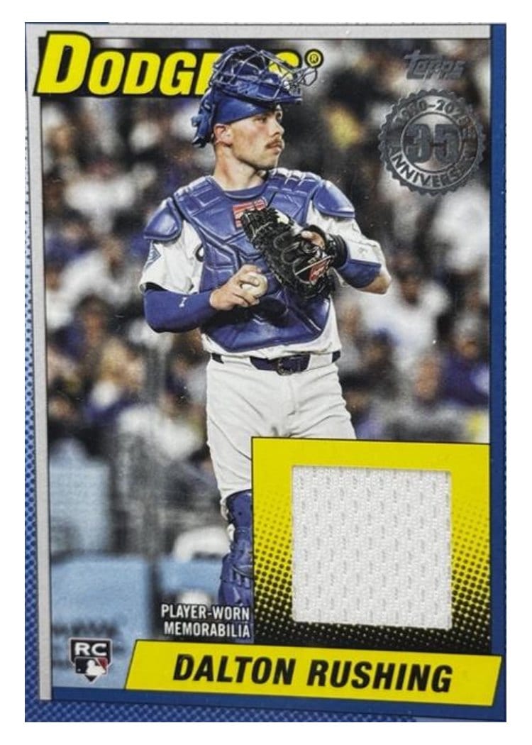 2025 Topps Update 1990 Topps Baseball Relics Dalton Rushing #90RU-DR card