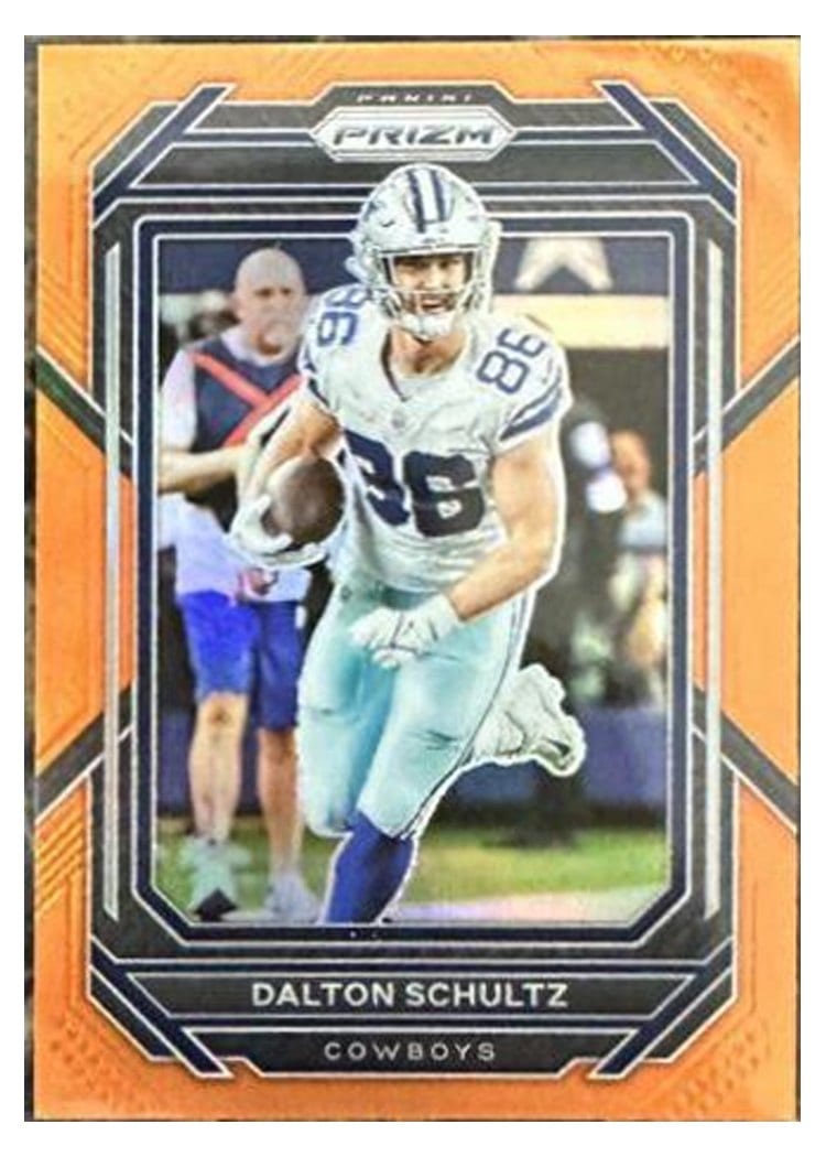 2022 Panini Prizm Base Set Dalton Schultz Orange #81 card