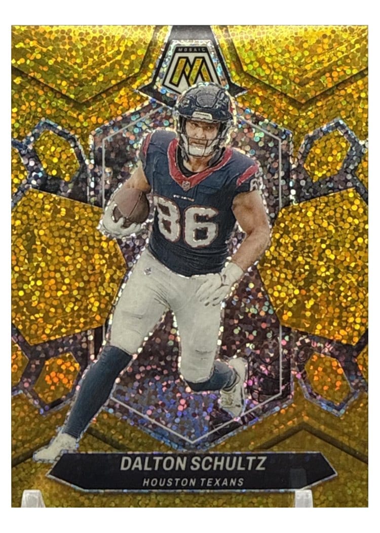 2024 Panini Mosaic Base Set Dalton Schultz Gold Sparkle #89 card