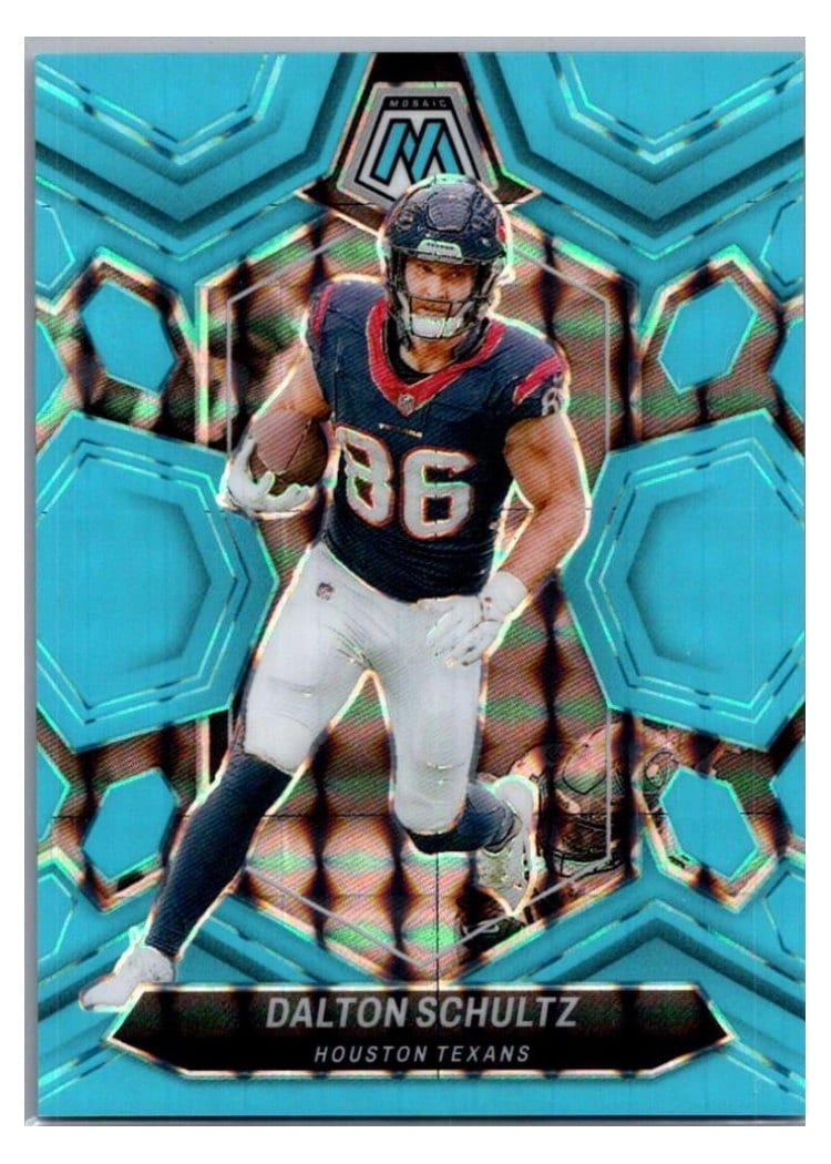 2024 Panini Mosaic Base Set Dalton Schultz Blue Fluorescent #89 card
