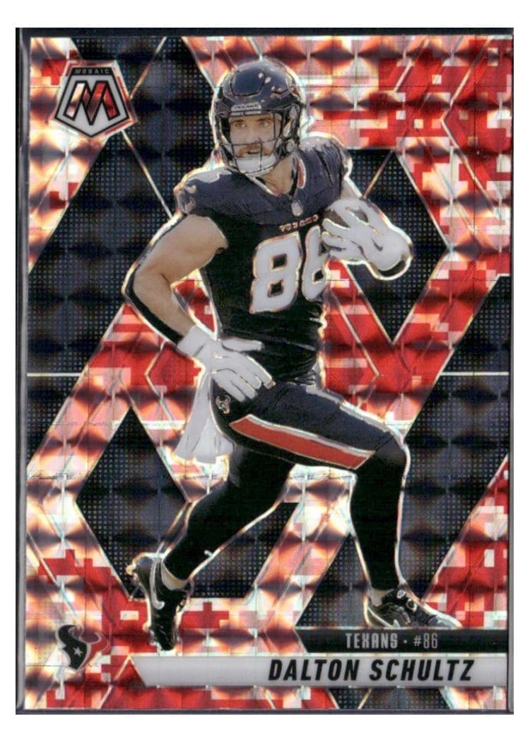 2025 Panini Mosaic Base Set Dalton Schultz Camo Red #85 card