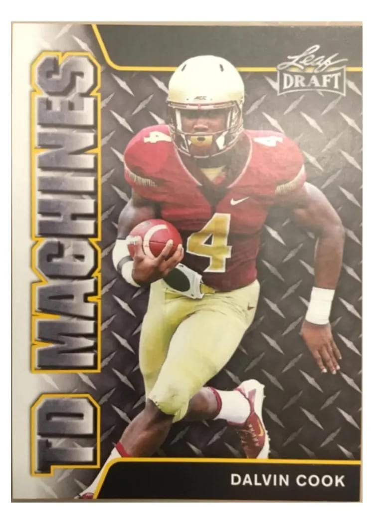 2017 Leaf Draft Dalvin Cook #TD-05 card