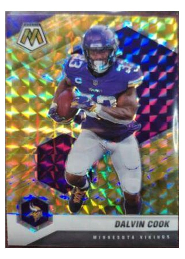 2021 Panini Mosaic Base Set Dalvin Cook Reactive Yellow Mosaic #131 card