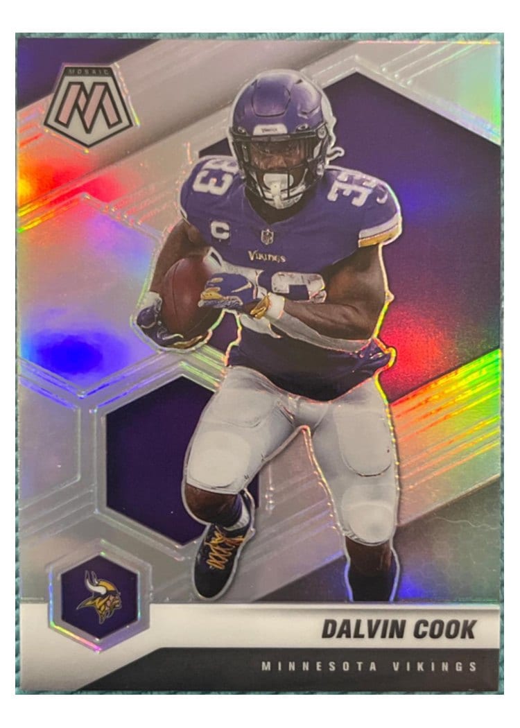2021 Panini Mosaic Base Set Dalvin Cook Silver Prizm #131 card