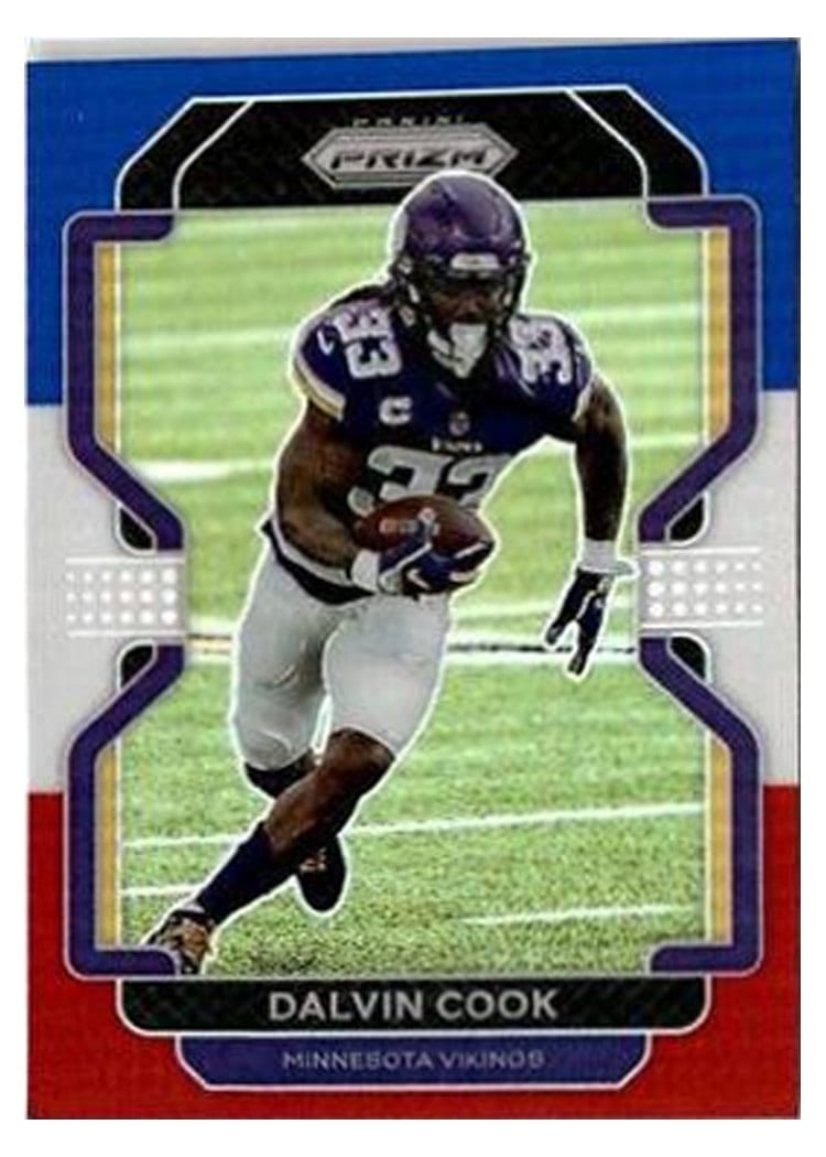 2021 Panini Prizm Base Set Dalvin Cook Blue Prizm #129 card