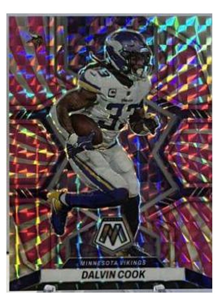 2022 Panini Mosaic Base Set Dalvin Cook Pink Swirl #128 card