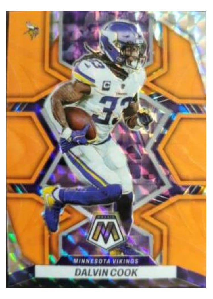 2022 Panini Mosaic Base Set Dalvin Cook Reactive Orange #128 card