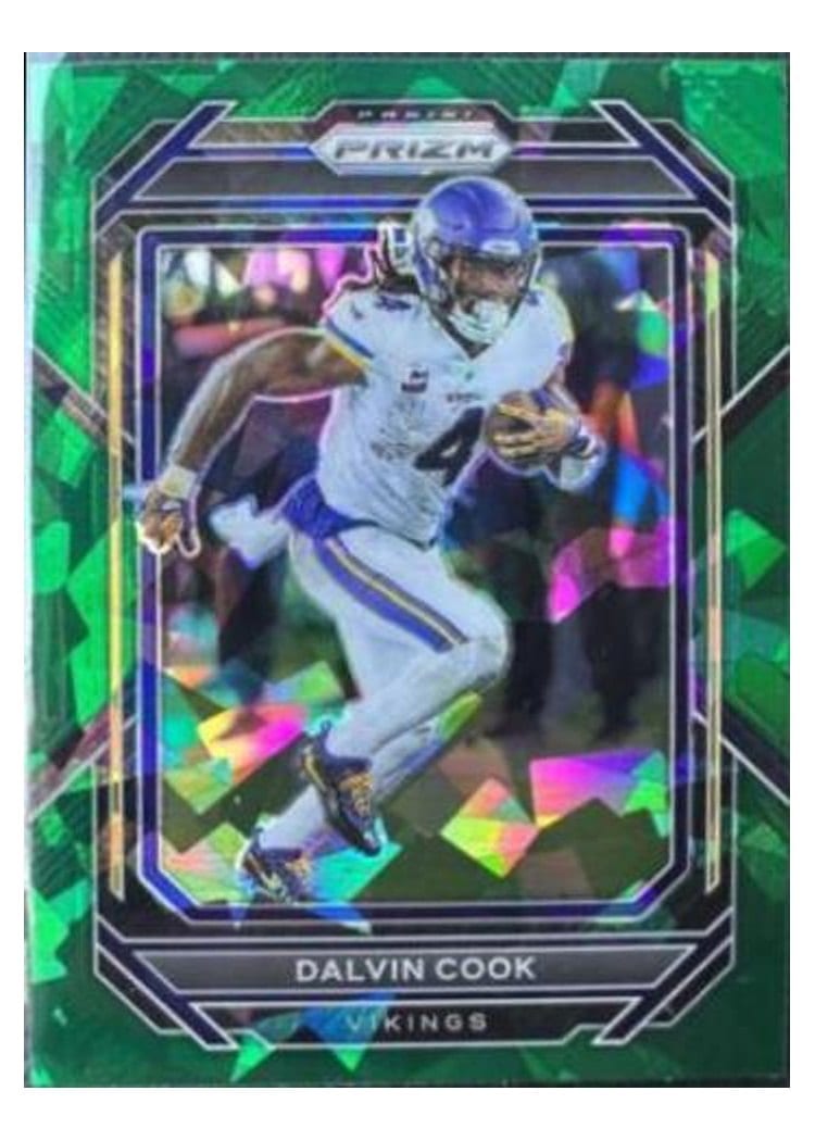 2022 Panini Prizm Base Set Dalvin Cook Green Ice #188 card