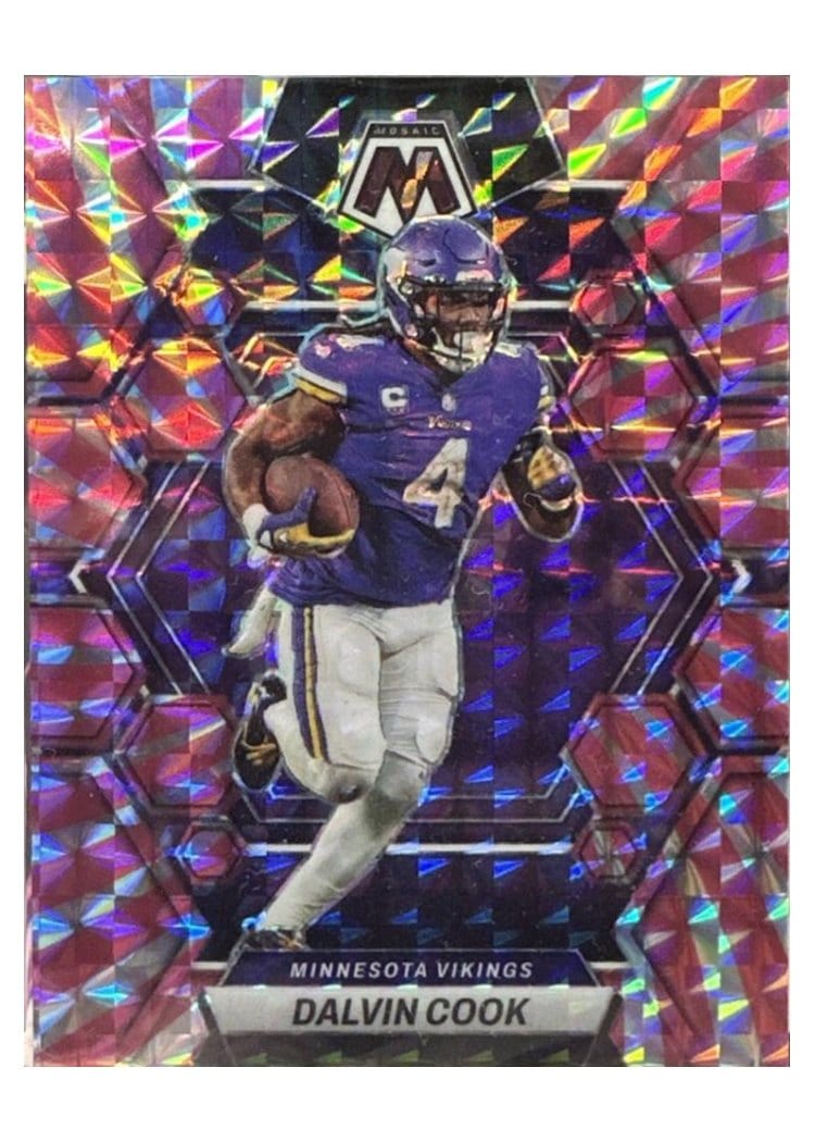 2023 Panini Mosaic Base Set Dalvin Cook Green Swirl #151 card