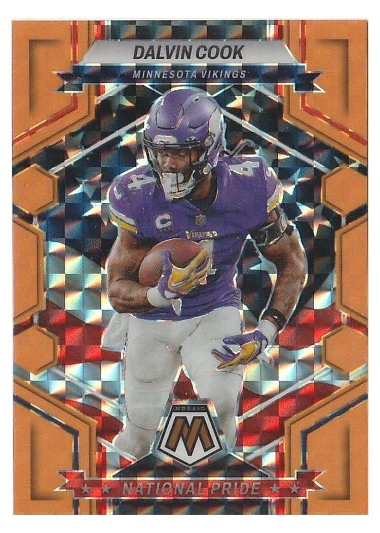 2023 Panini Mosaic Base Set Dalvin Cook Orange Fluorescent #151 card