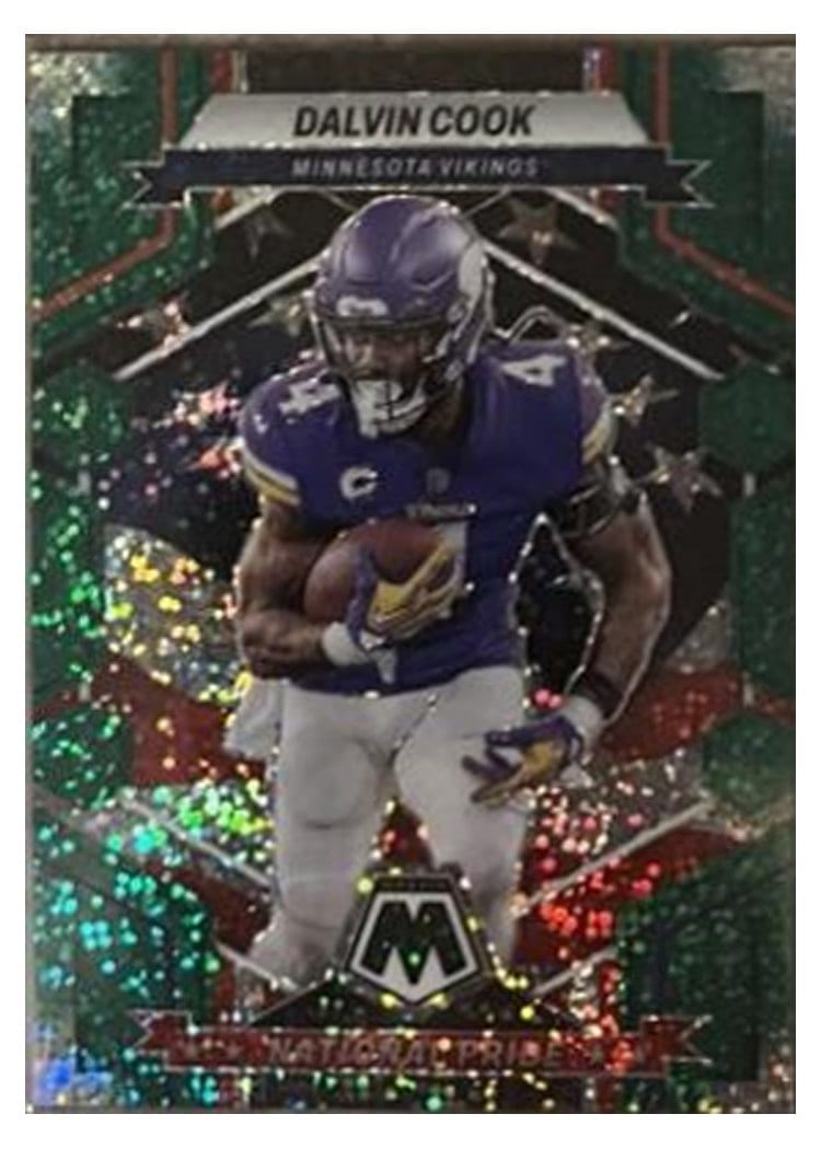 2023 Panini Mosaic Base Set Dalvin Cook Green Sparkle #263 card