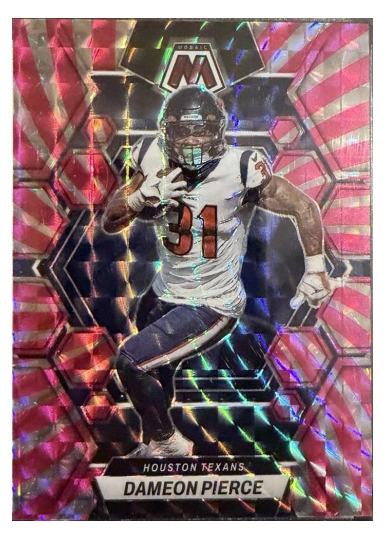 2023 Panini Mosaic Base Set Dameon Pierce Green Swirl #90 card