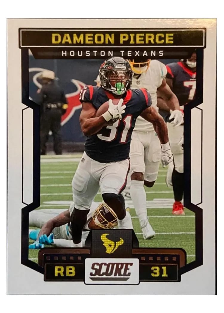 2023 Score Base Set Dameon Pierce #2 card