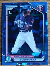 2024 Bowman Chrome Sapphire Edition Prospects Dameury Pena #BCP-167 card