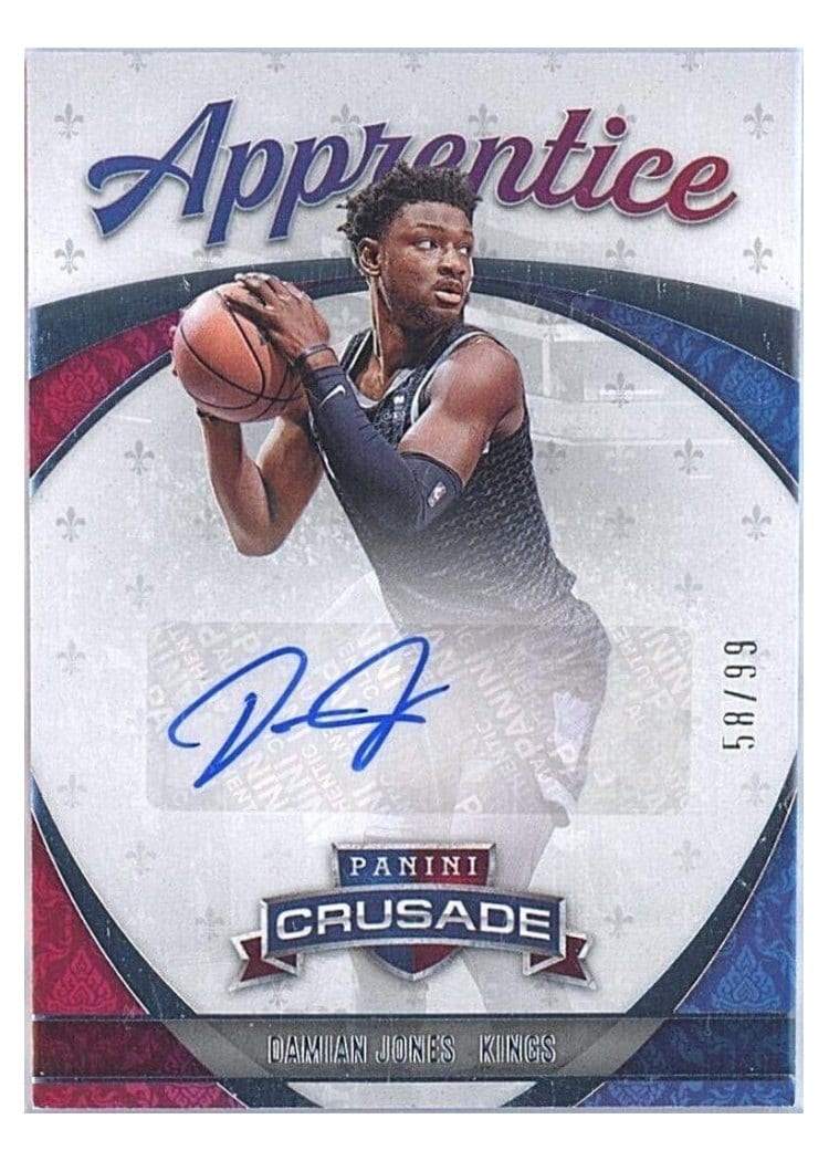 2021-22 Panini Chronicles Apprentice Signatures Damian Jones #APP-DJO card