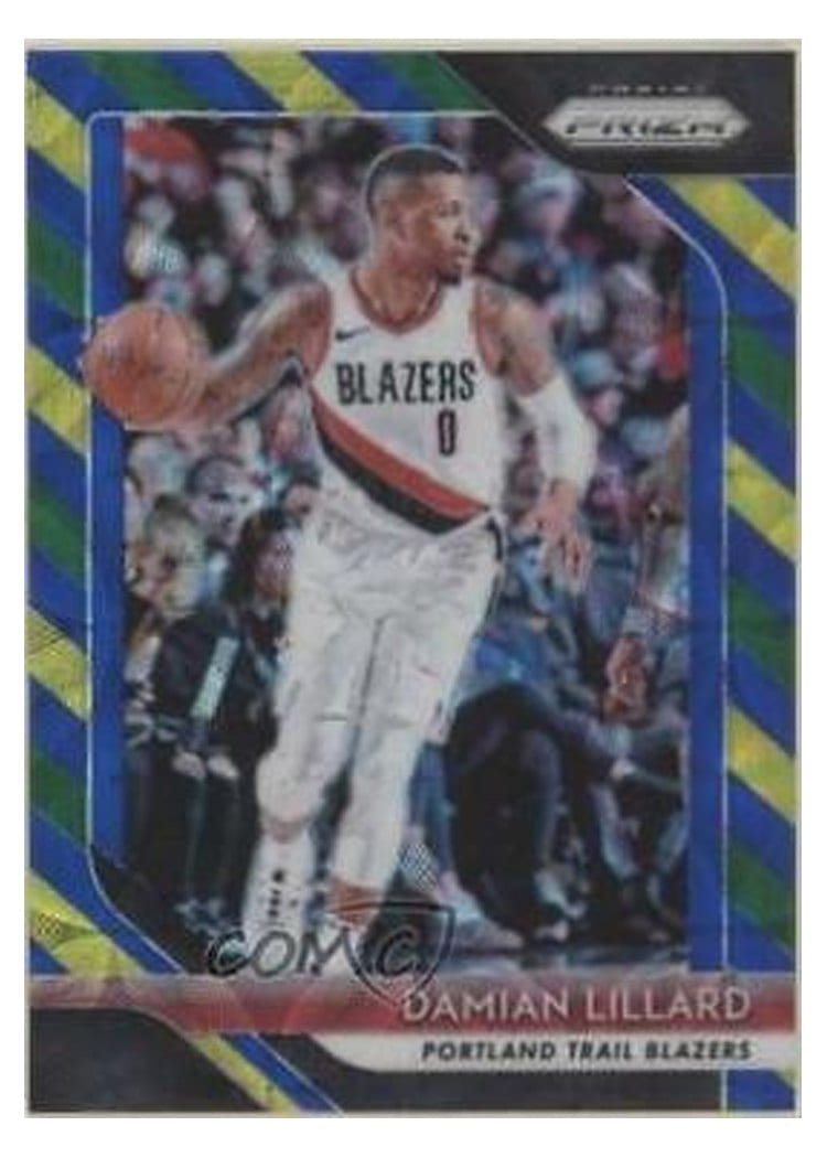 2018-19 Panini Prizm Base Set Damian Lillard #81 card