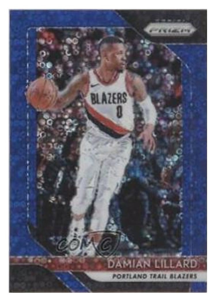 2018-19 Panini Prizm Base Set Damian Lillard #81 card