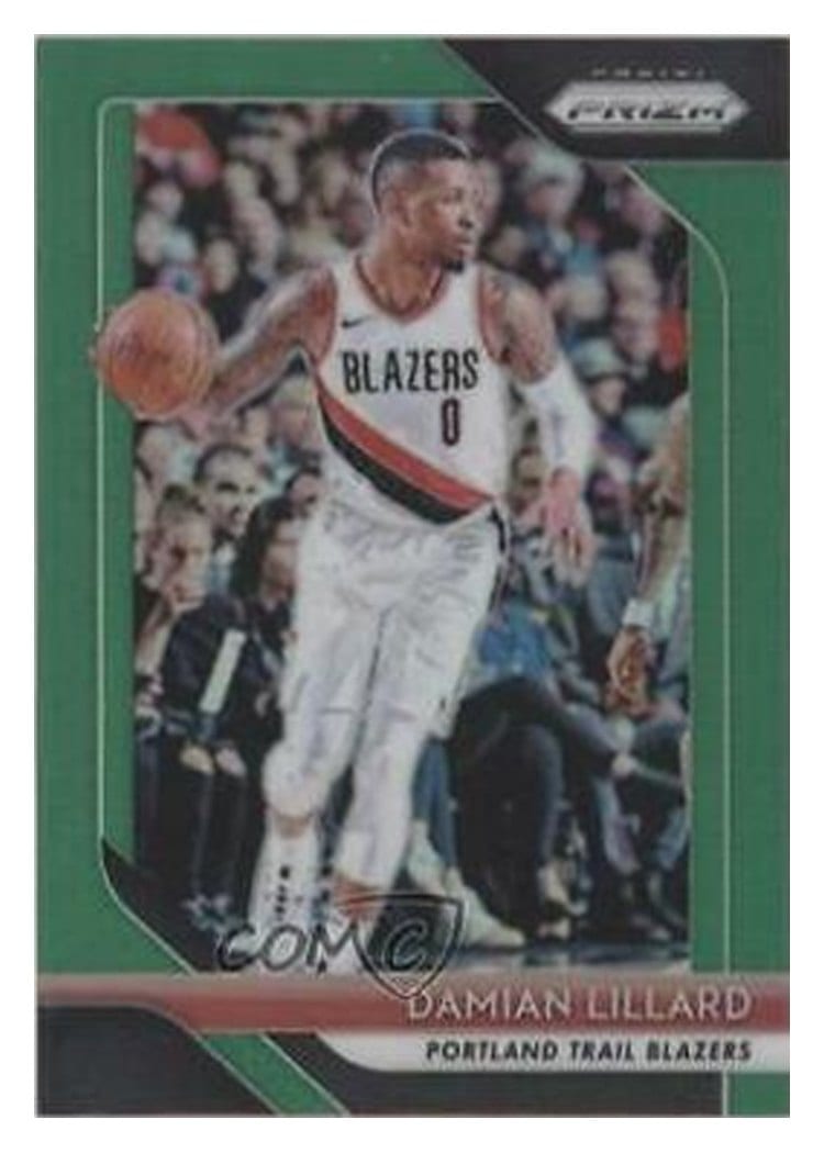 2018-19 Panini Prizm Base Set Damian Lillard #81 card