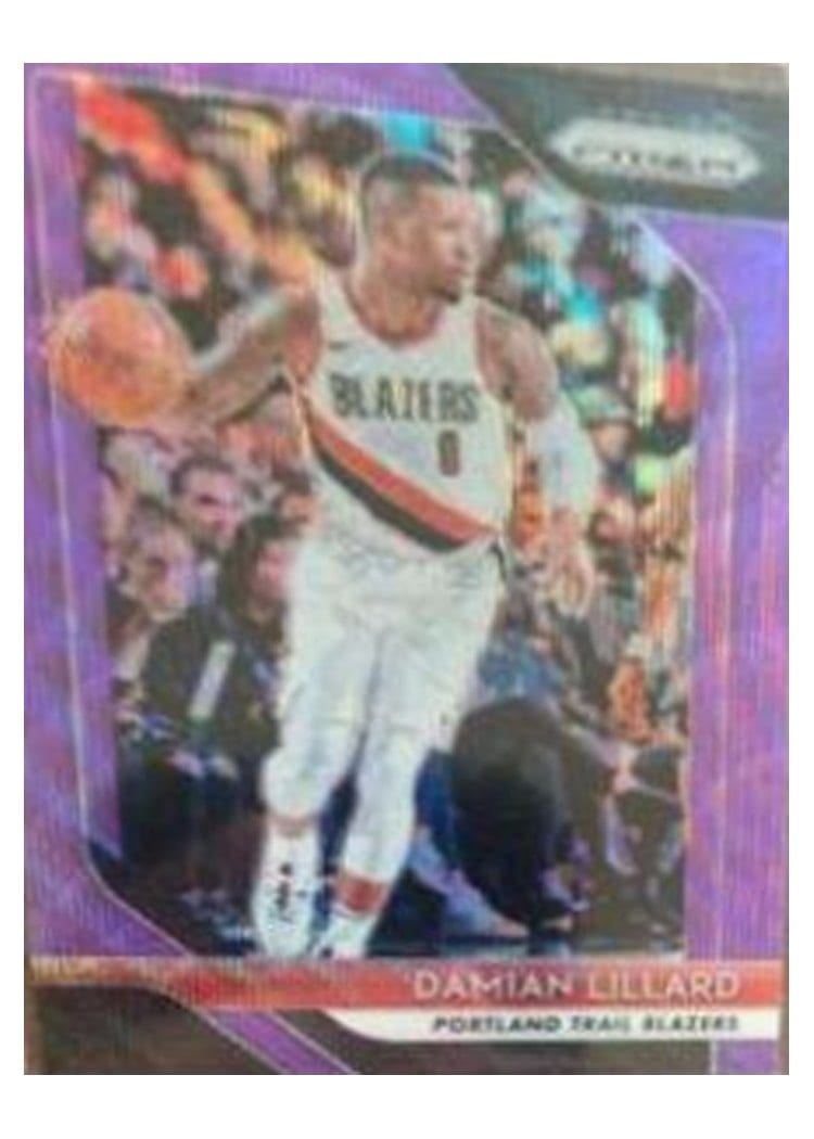 2018-19 Panini Prizm Base Set Damian Lillard #81 card