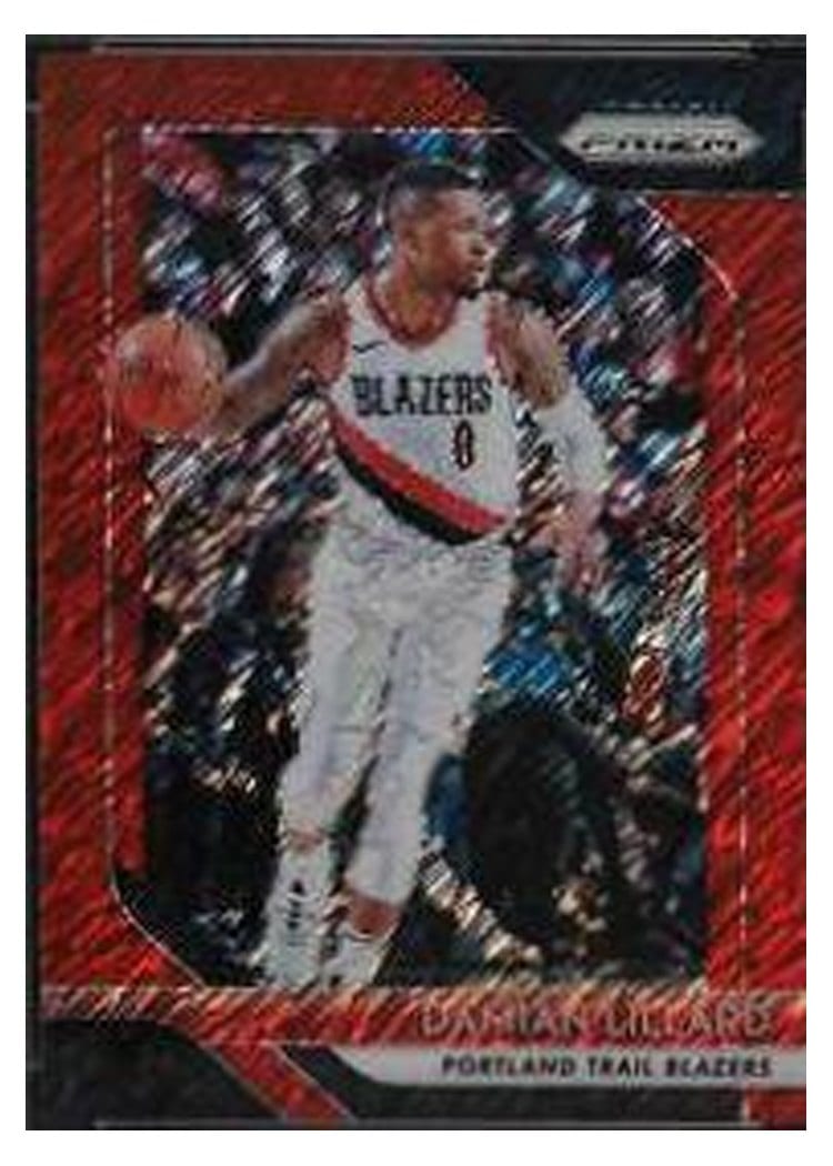 2018-19 Panini Prizm Base Set Damian Lillard #81 card