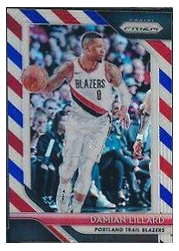 2018-19 Panini Prizm Base Set Damian Lillard #81 card