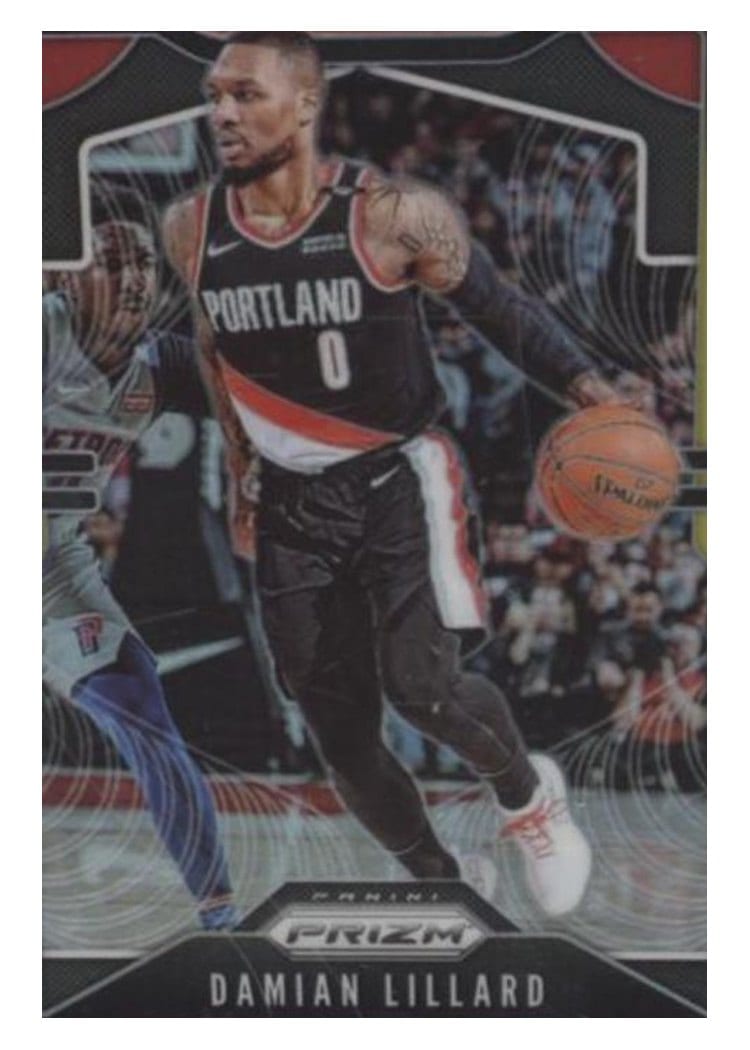 2019-20 Panini Prizm Base Set Damian Lillard #112 card