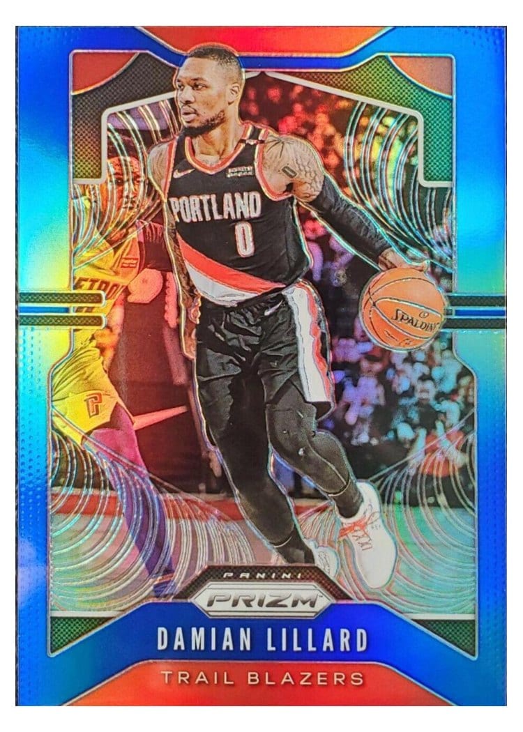 2019-20 Panini Prizm Base Set Damian Lillard #112 card