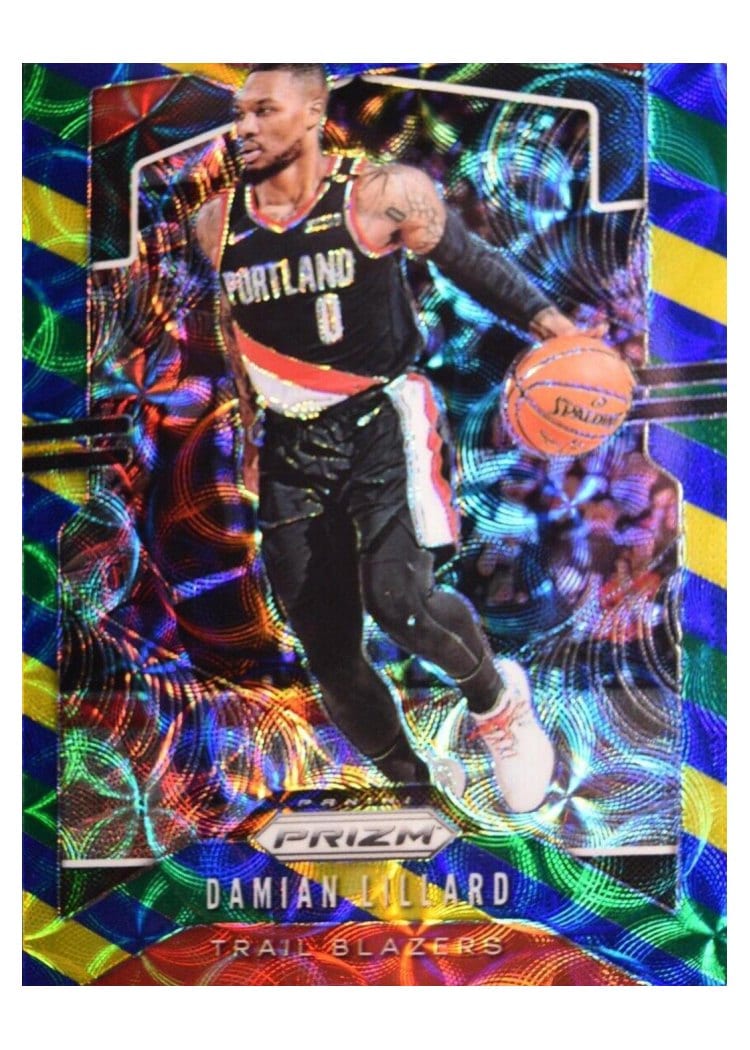 2019-20 Panini Prizm Base Set Damian Lillard #112 card