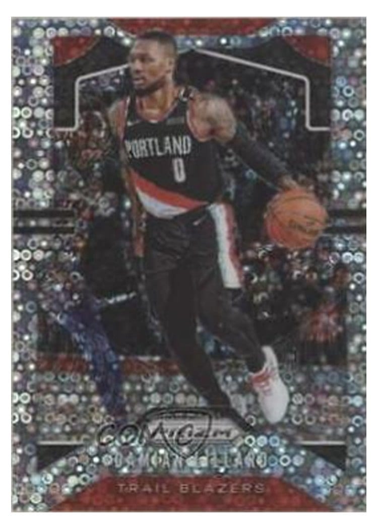 2019-20 Panini Prizm Base Set Damian Lillard #112 card