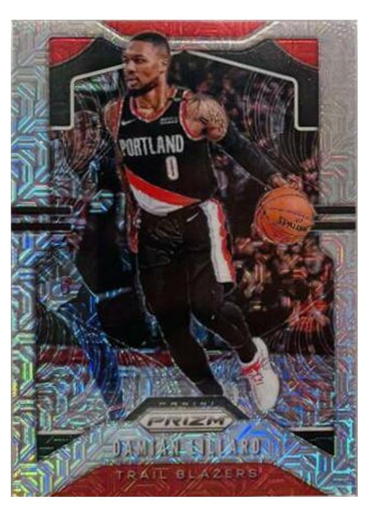 2019-20 Panini Prizm Base Set Damian Lillard #112 card