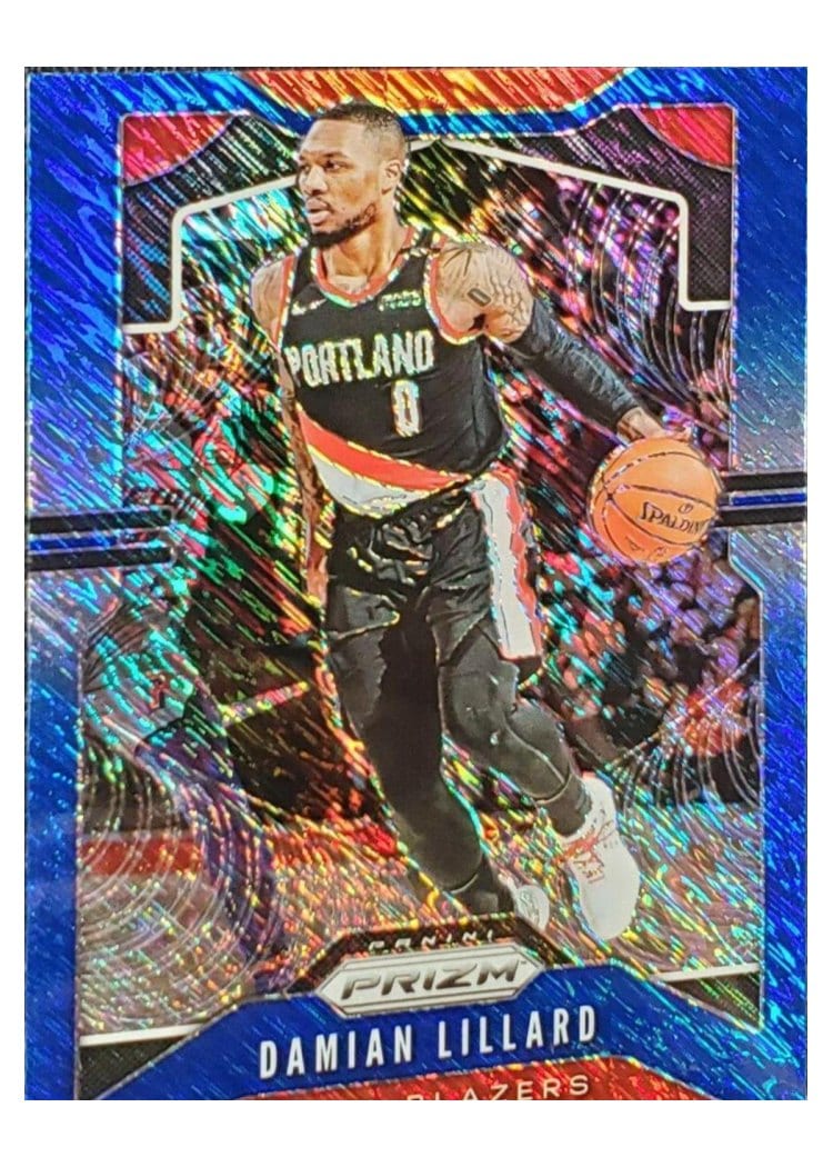 2019-20 Panini Prizm Base Set Damian Lillard #112 card