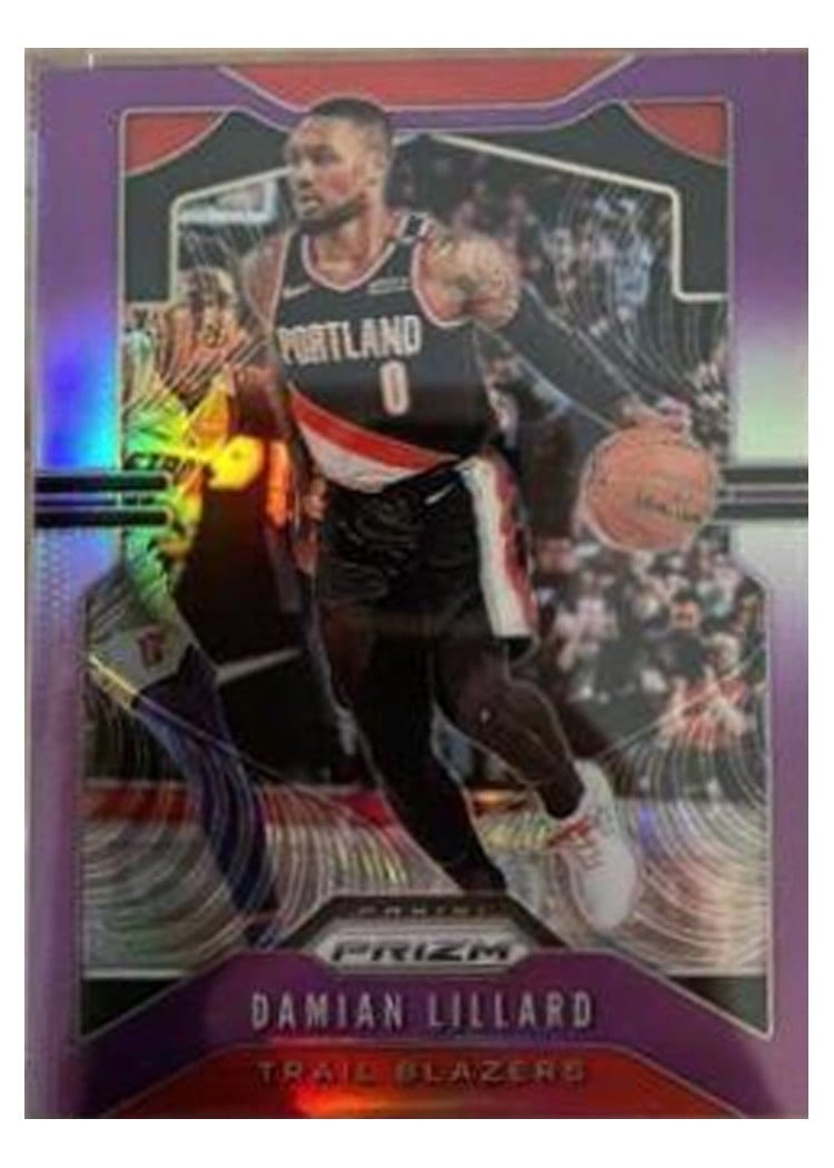 2019-20 Panini Prizm Base Set Damian Lillard #112 card