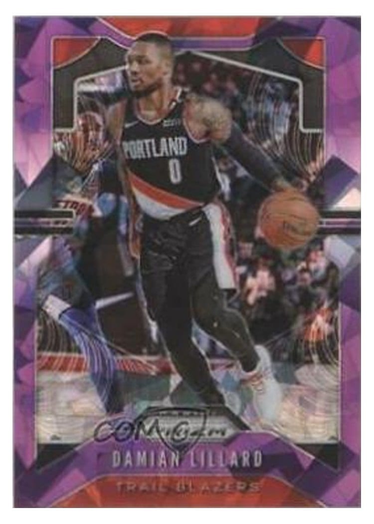 2019-20 Panini Prizm Base Set Damian Lillard #112 card