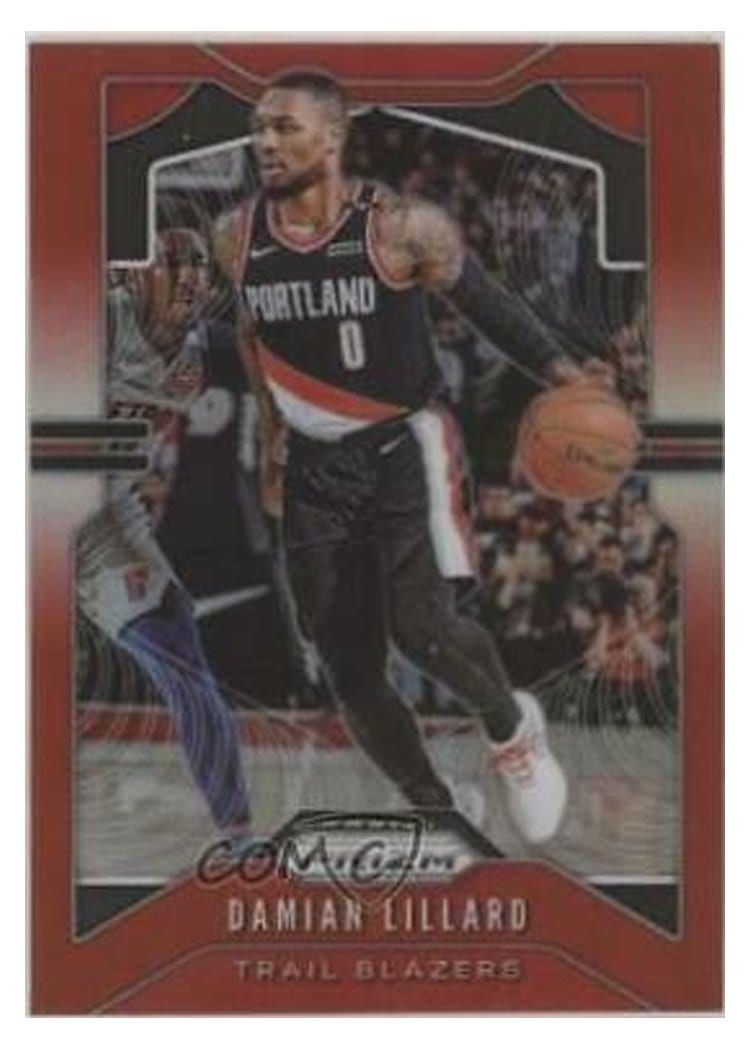 2019-20 Panini Prizm Base Set Damian Lillard #112 card