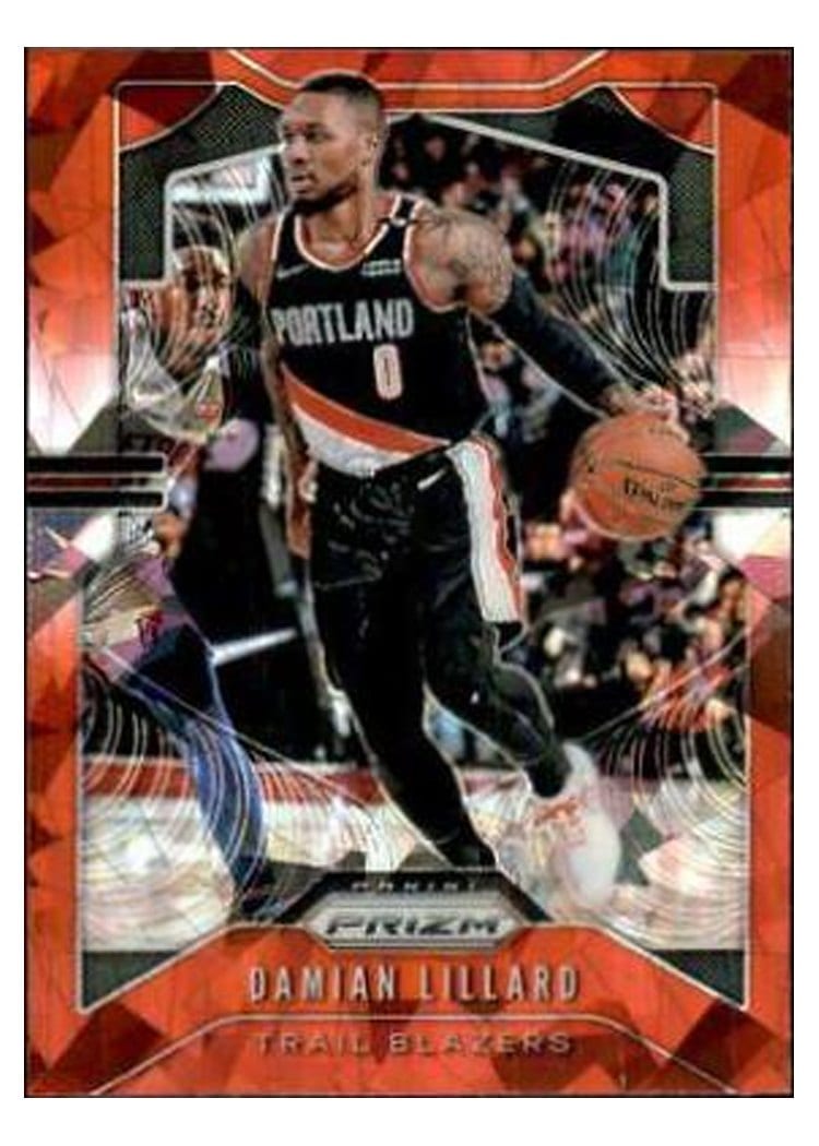 2019-20 Panini Prizm Base Set Damian Lillard #112 card