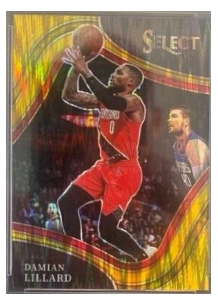 2019-20 Panini Prizm Base Set Damian Lillard #112 card