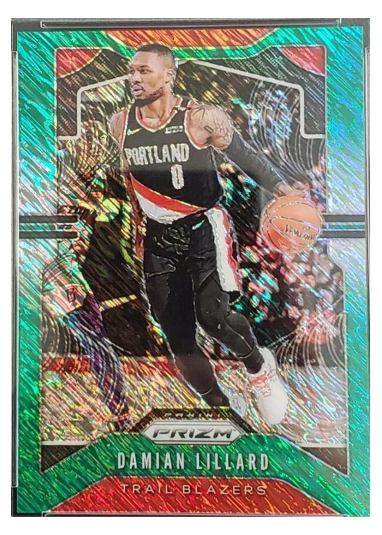 2019-20 Panini Prizm Base Set Damian Lillard #112 card
