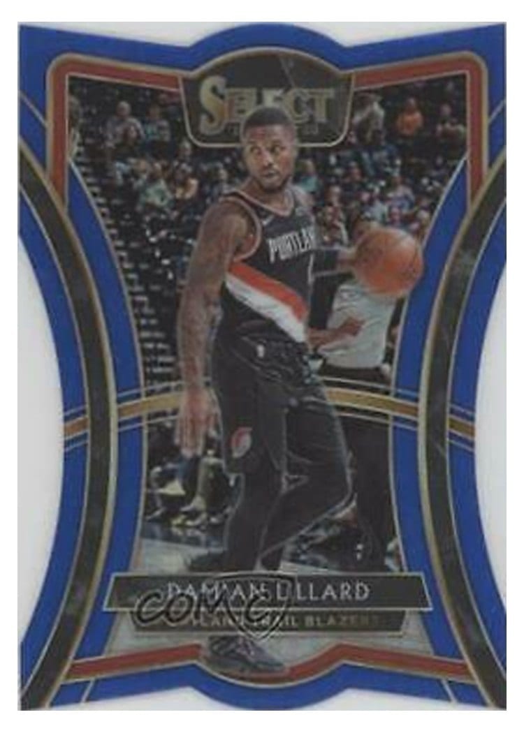 2019-20 Panini Select Base Set Damian Lillard #106 card