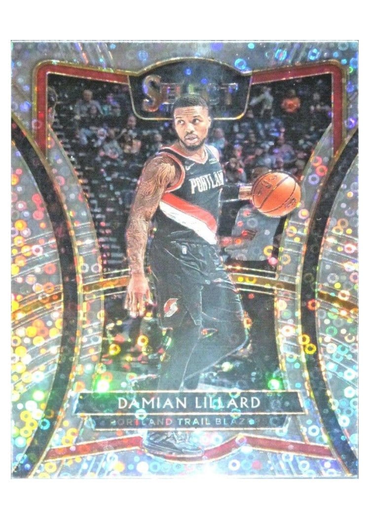 2019-20 Panini Select Base Set Damian Lillard #106 card