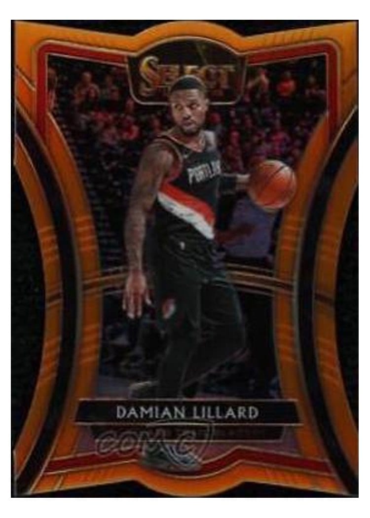 2019-20 Panini Select Base Set Damian Lillard #106 card