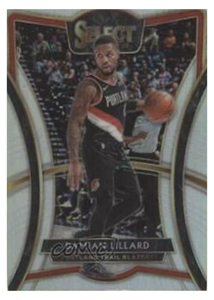2019-20 Panini Select Base Set Damian Lillard #106 card