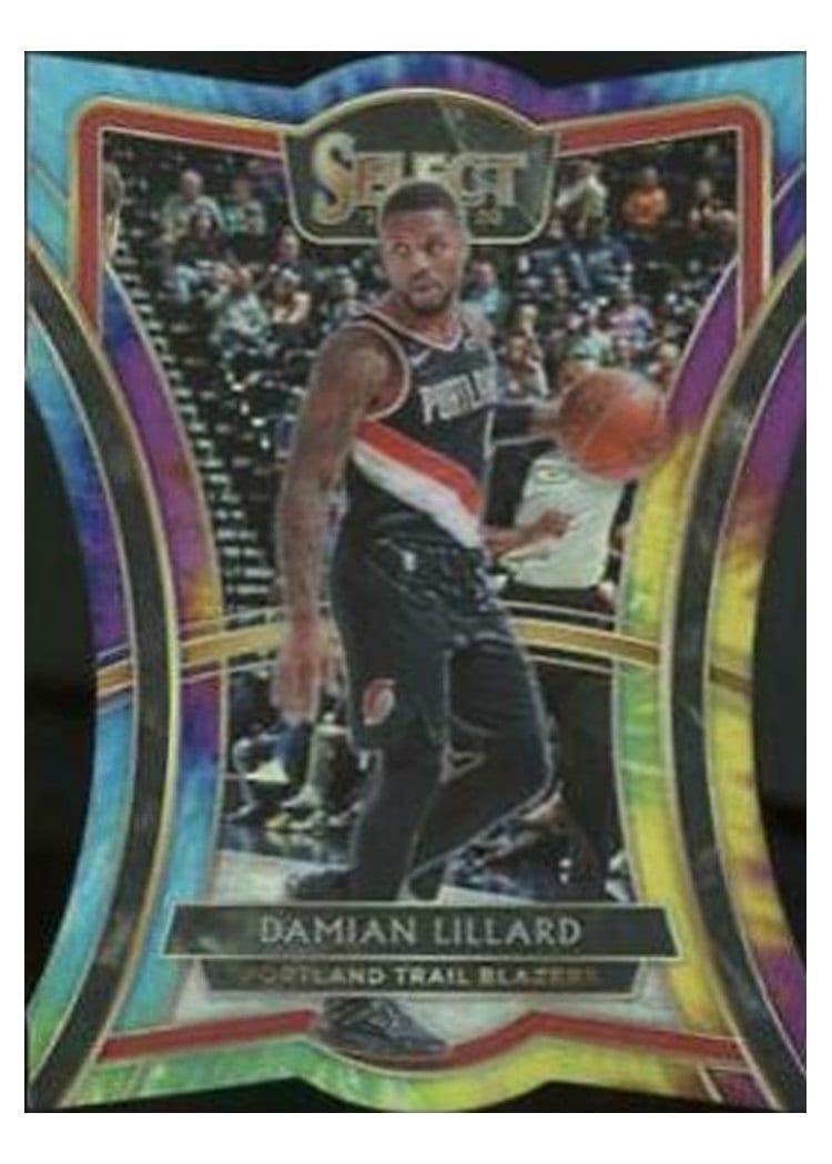 2019-20 Panini Select Base Set Damian Lillard #106 card