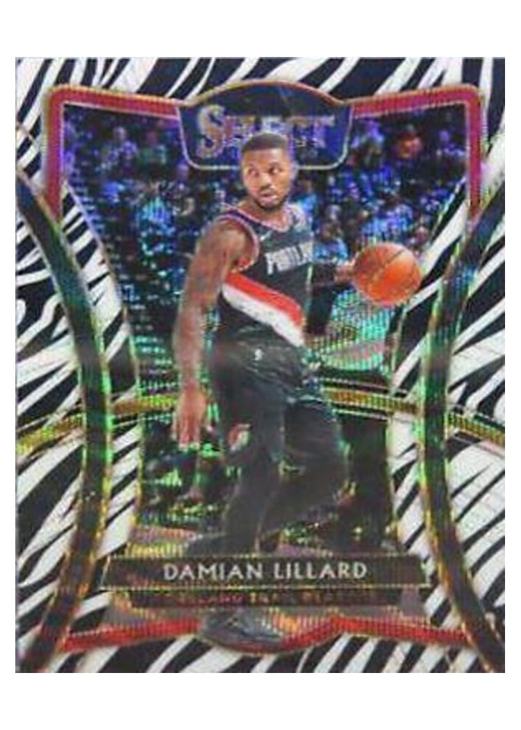 2019-20 Panini Select Base Set Damian Lillard #106 card
