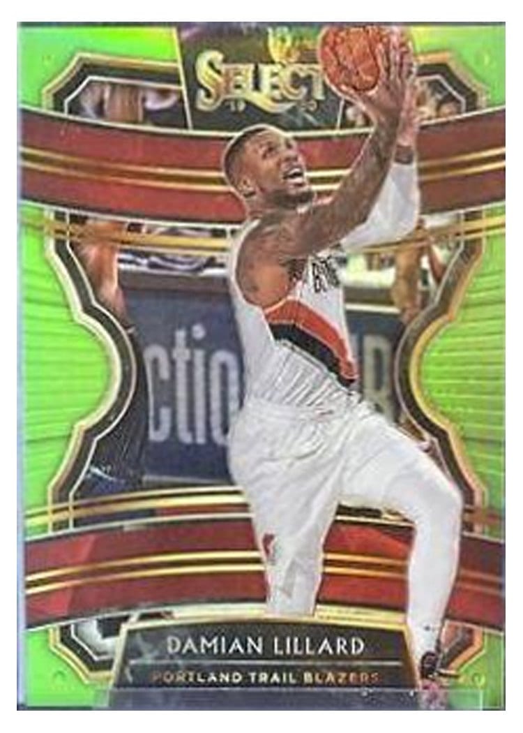2019-20 Panini Select Base Set Damian Lillard #78 card