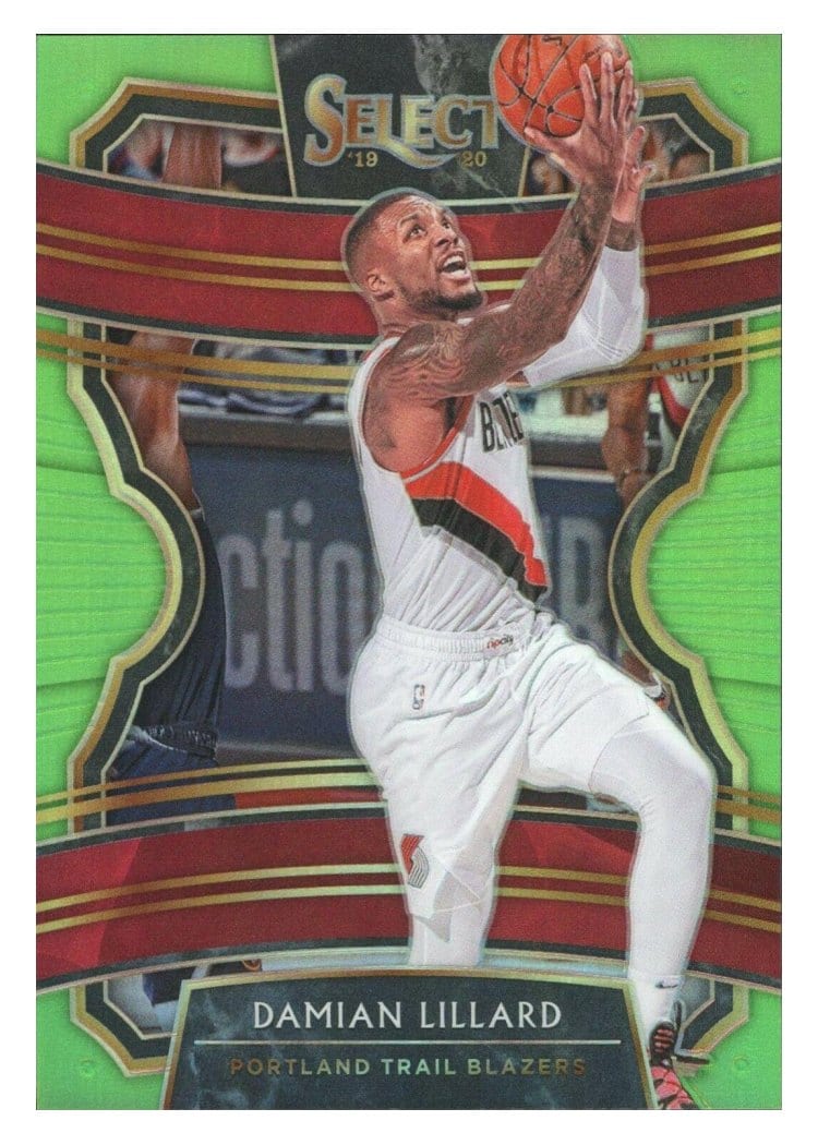 2019-20 Panini Select Base Set Damian Lillard #78 card