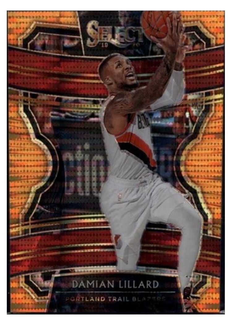 2019-20 Panini Select Base Set Damian Lillard #78 card