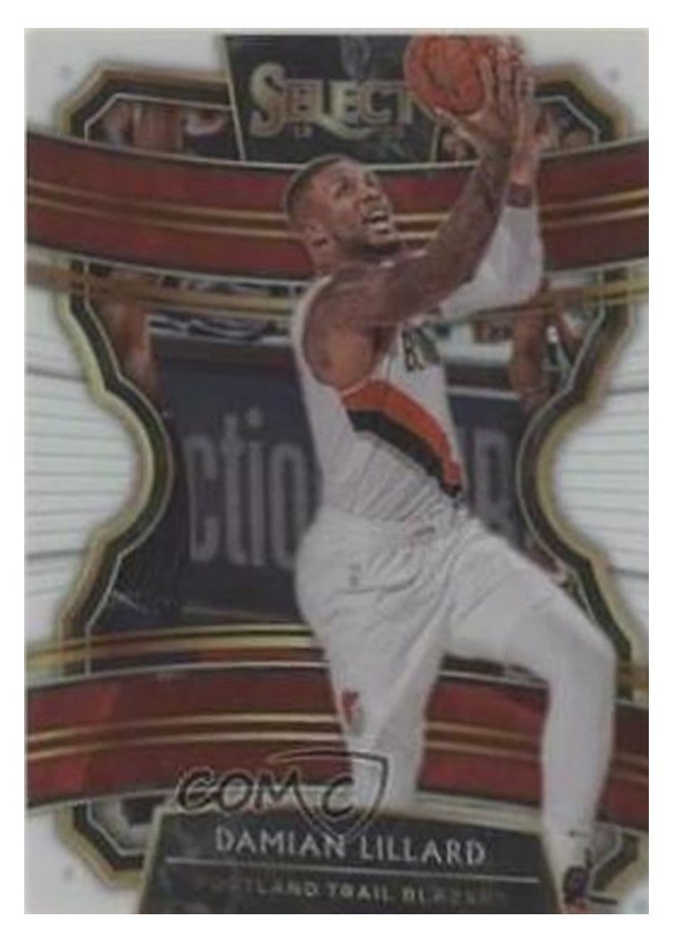 2019-20 Panini Select Base Set Damian Lillard #78 card