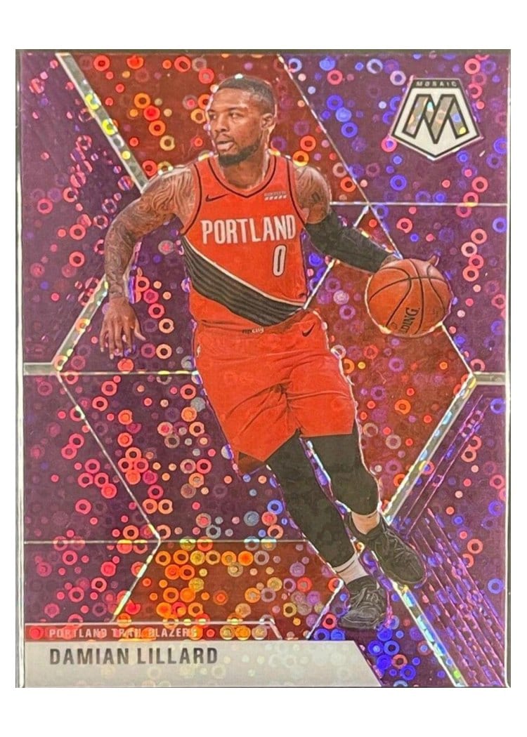 2019 Panini Mosaic Damian Lillard #5 card