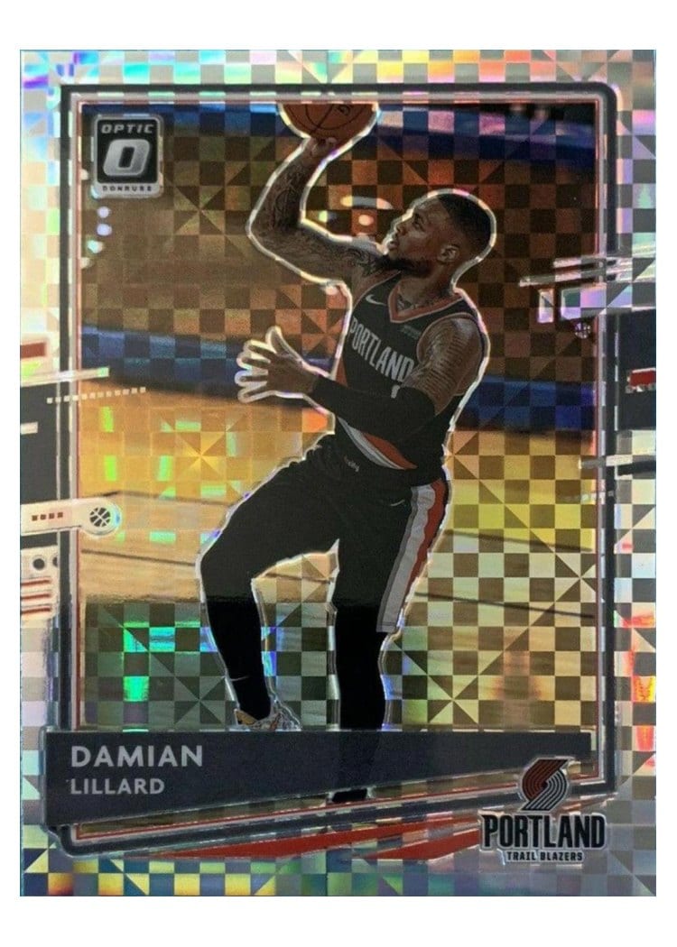 2020-21 Donruss Optic Base Set Damian Lillard #144 card
